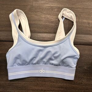 Alo seashell Blue Sports Bra